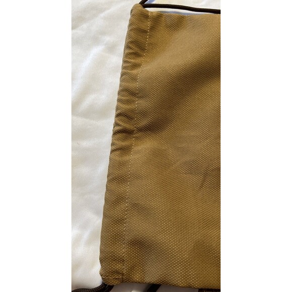 Timberland Drawstring Bag Sack Brown/Black Canvas Back Pack - Picture 6 of 8